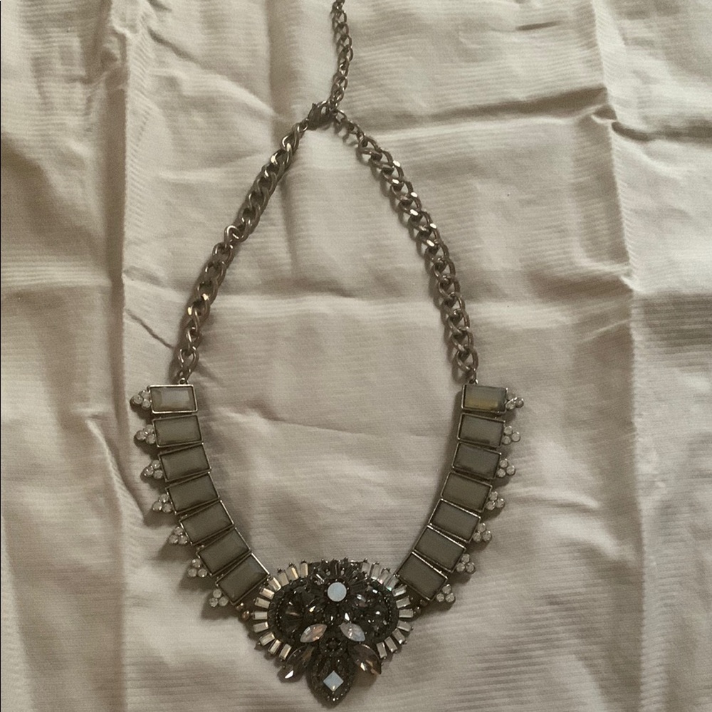 Elegant Silver Statement Necklace